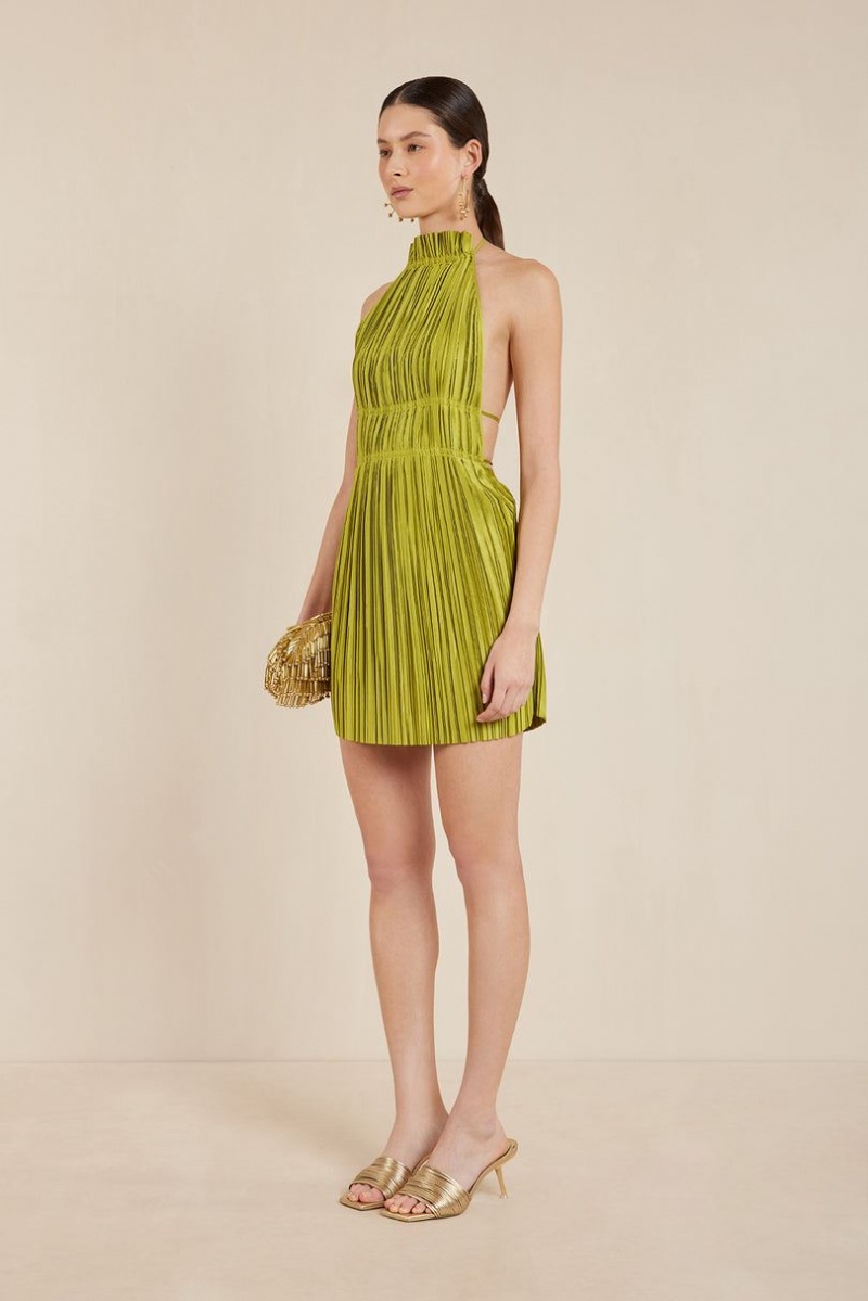 Cult Gaia Bethanie Dress Green | NZ 986342D