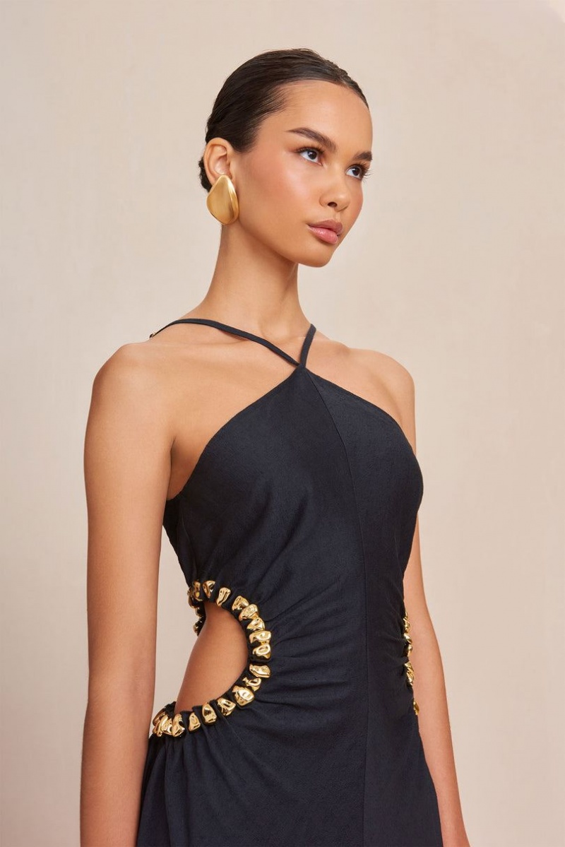 Cult Gaia Silvia Dress Black | NZ 362184A