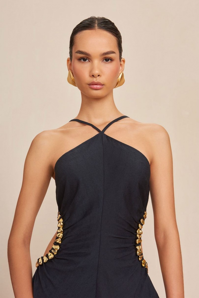 Cult Gaia Silvia Dress Black | NZ 362184A