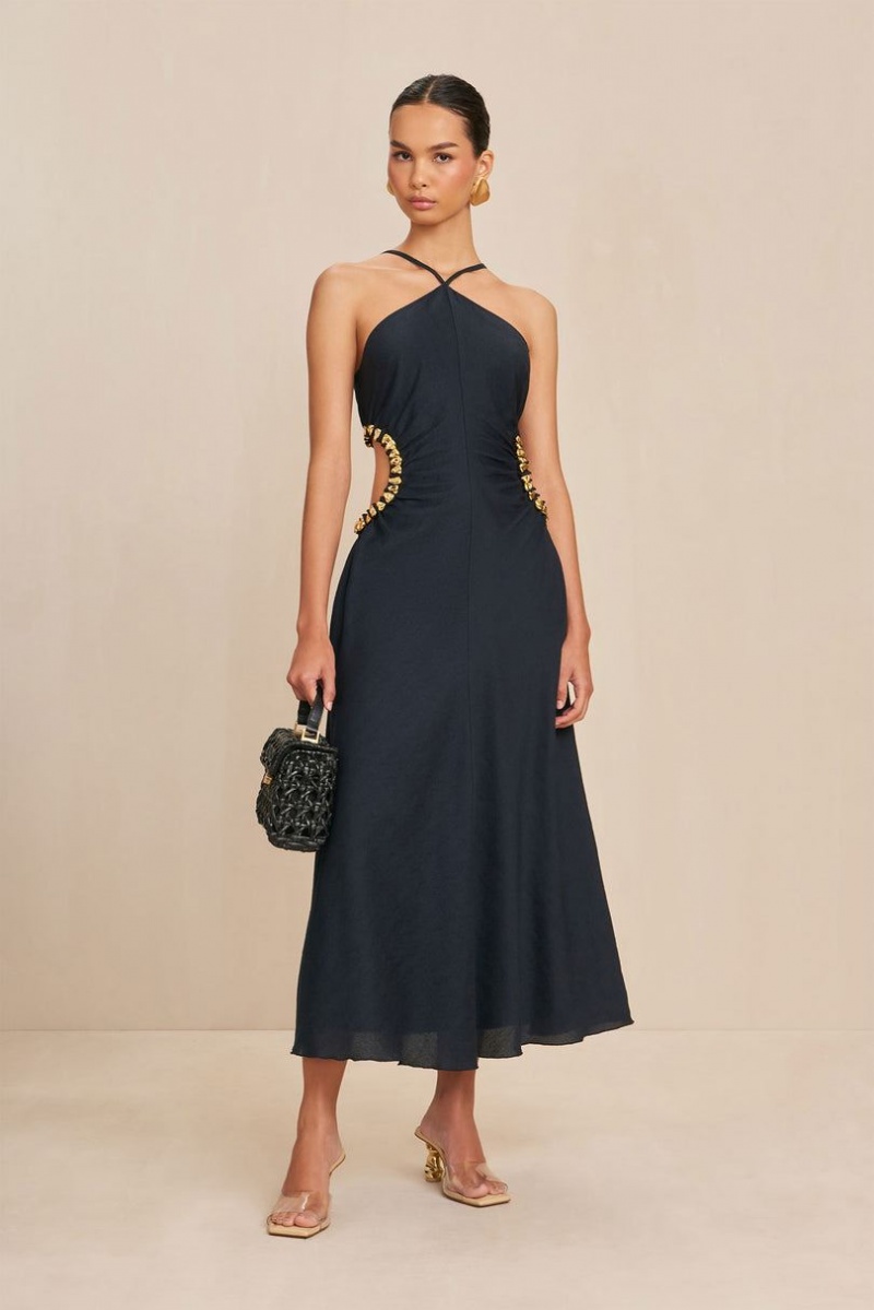Cult Gaia Silvia Dress Black | NZ 362184A