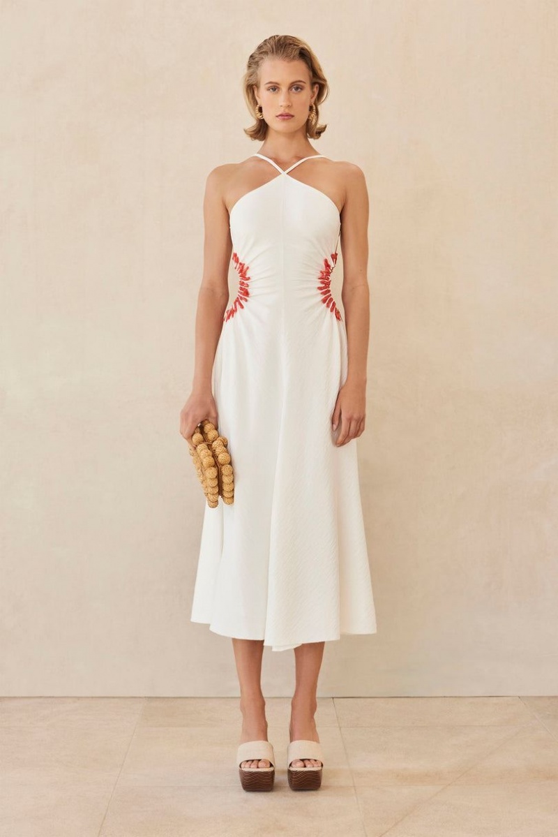 Cult Gaia Silvia Dress White | NZ 987210T