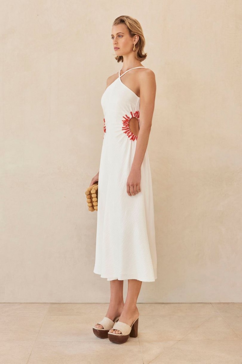 Cult Gaia Silvia Dress White | NZ 987210T